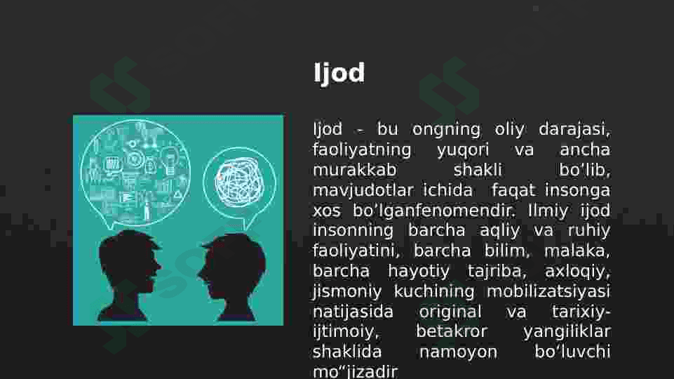 Ijod-yangi qadriyatlar yaratish omili 3