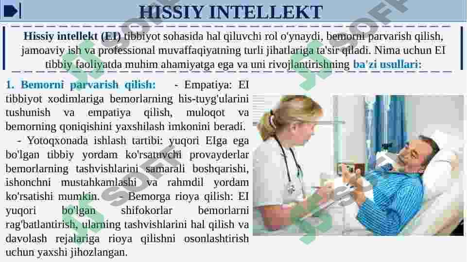 TIBBIYOT FAOLIYATIDA EMOTSIONAL INTELLEKTNING AHAMIYATI VA UNI RIVOJLANISH YO'LLARI 3