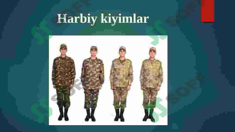 Harbiy hizmatchilarning liboslari va anjomlari 3