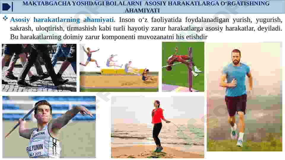 Maktabgacha yoshdagi bolalarni  asosiy harakatlarga o‘rgatish metodikasi 3