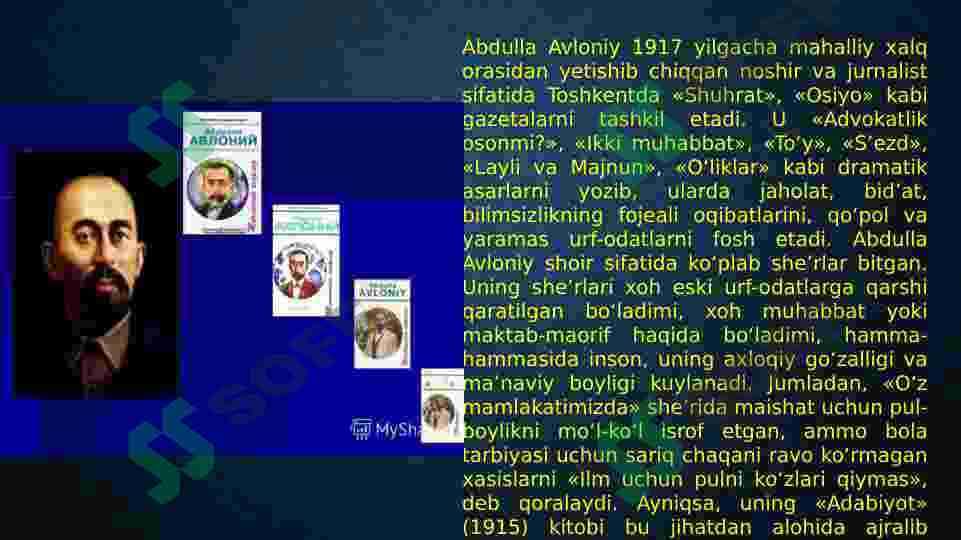 Abdulla Avloniy  “Madaniyat to`lqinlari” 3