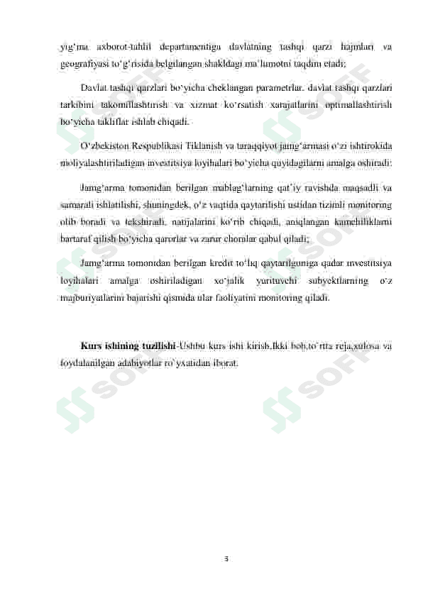 O'zbekiston iqtisodiyotida xorijiy investitisiyalarning tutgan o'rn 3
