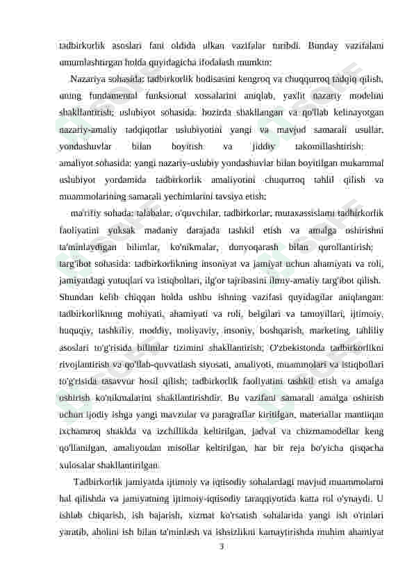 Biznes va tadbirkorlik toʻgʻrisida tushuncha. kurs ishi 3