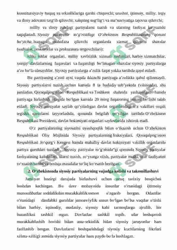 Òzbekistonda siyosiy jarayonlar va siyosiy partiyalar 3