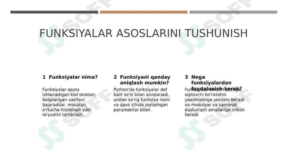 Pythonda  funksiyalar va o‘zgaruvchilar 3