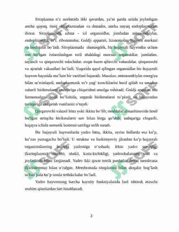 UMIRTQASIZ HAYVONLAR KELIB CHIQISHIDA FILOGENETIK BOG‘LIQLIGI 3