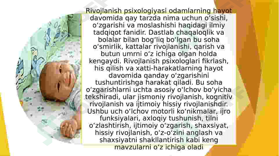 Rivojlanish psixologiyasi 3