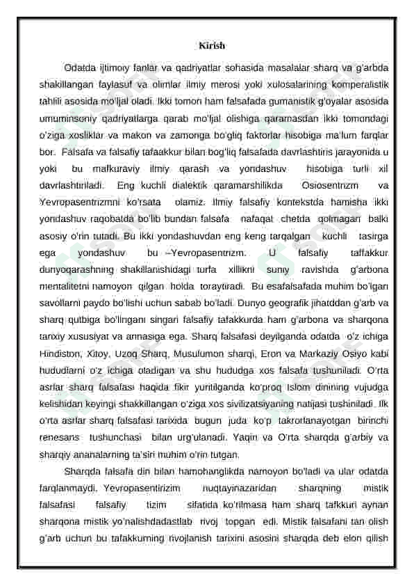 Oʻrta asr sharq falsafasiva uygʻonish davri xususiyatlari 3