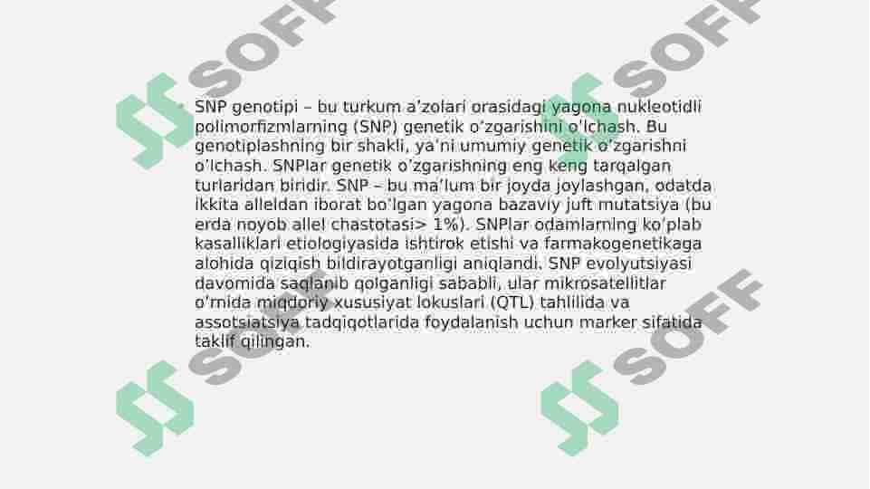SNP SINGLE NUCLEOTIDE Polymorphism 3