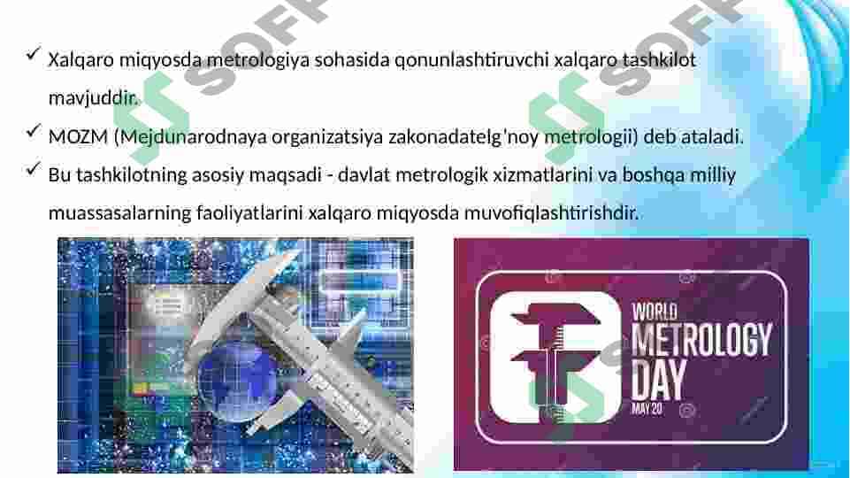 Metrologiya bo’yicha qonunlashtiruvchi xalqaro tashkilotlar 3