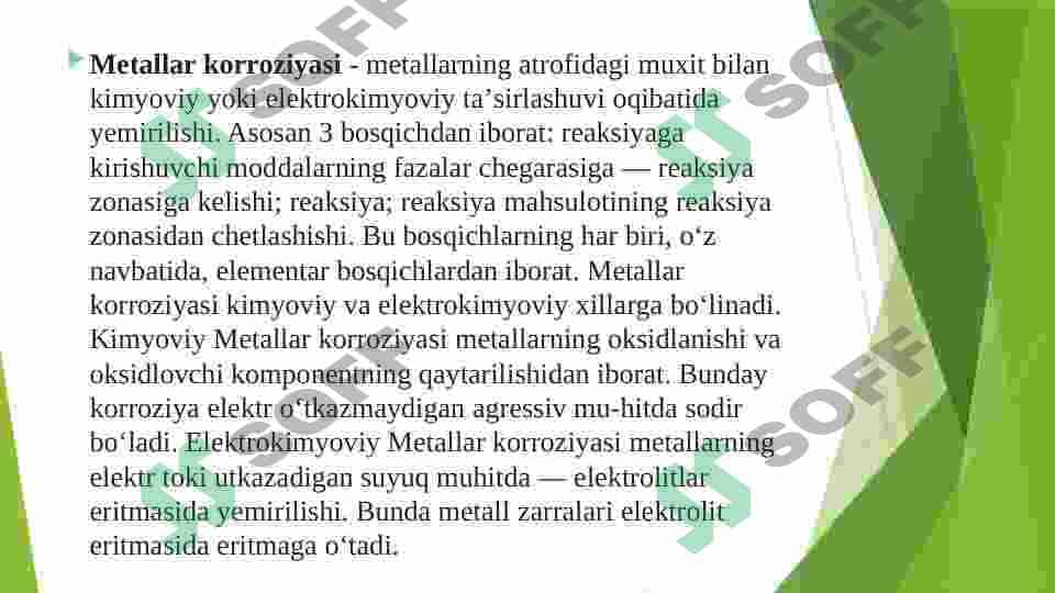 METALLAR KORROZIYASI 3