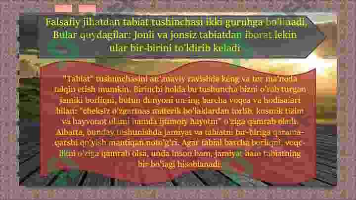 Tabiat falsafasi 3
