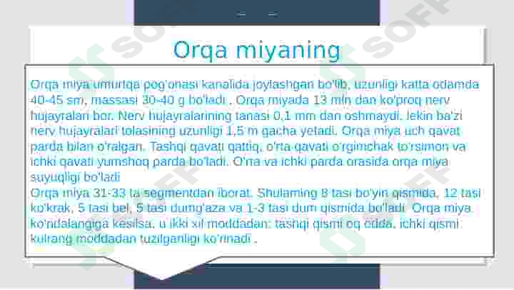 Orqa miyaning reflektorlik faoliyati 3