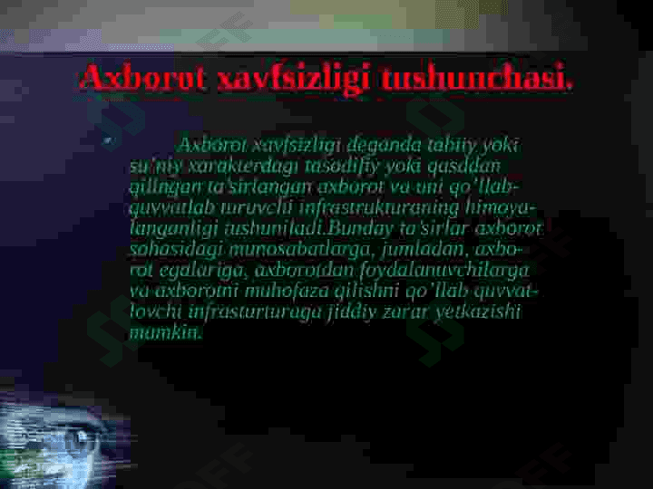 Òzbekistonda axborot xavfsizligining ma’naviy  va huquqiy asoslari 4