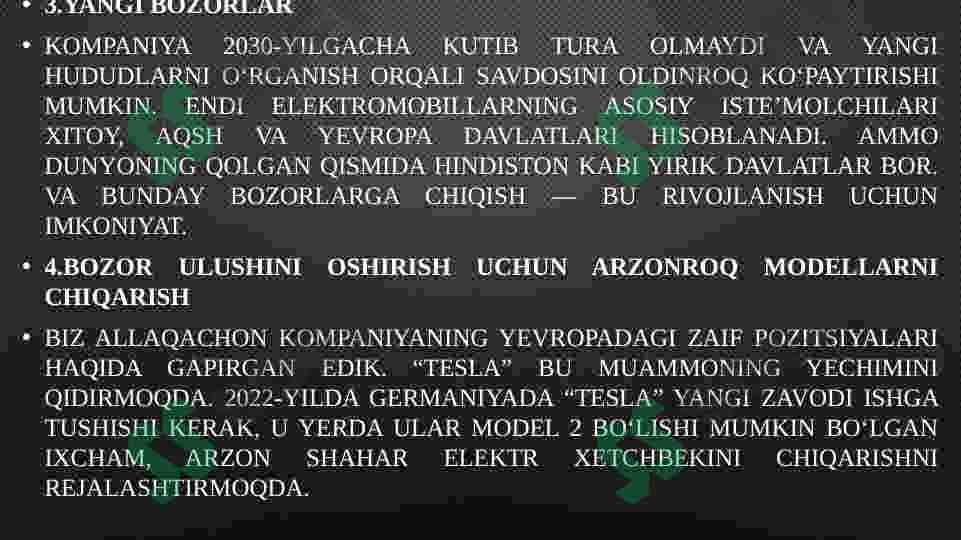 Elon Mask biznesining SWOT tahlili 4