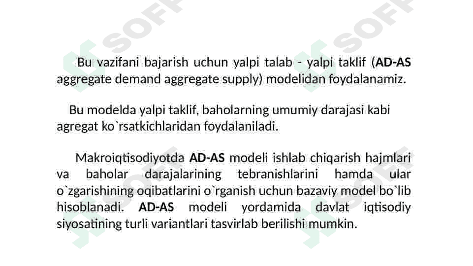 Yalpi talab va yalpi taklif 4