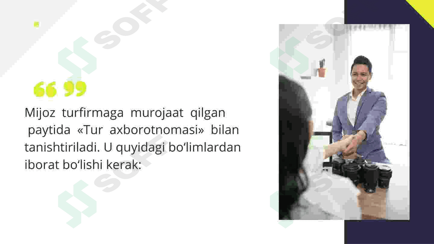 Turistik xizmatlarning iste'molchilari 4