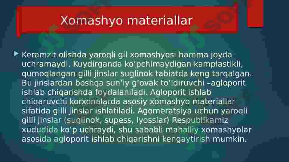 Agloporit ishlab chiqarish texnologiyasi 4