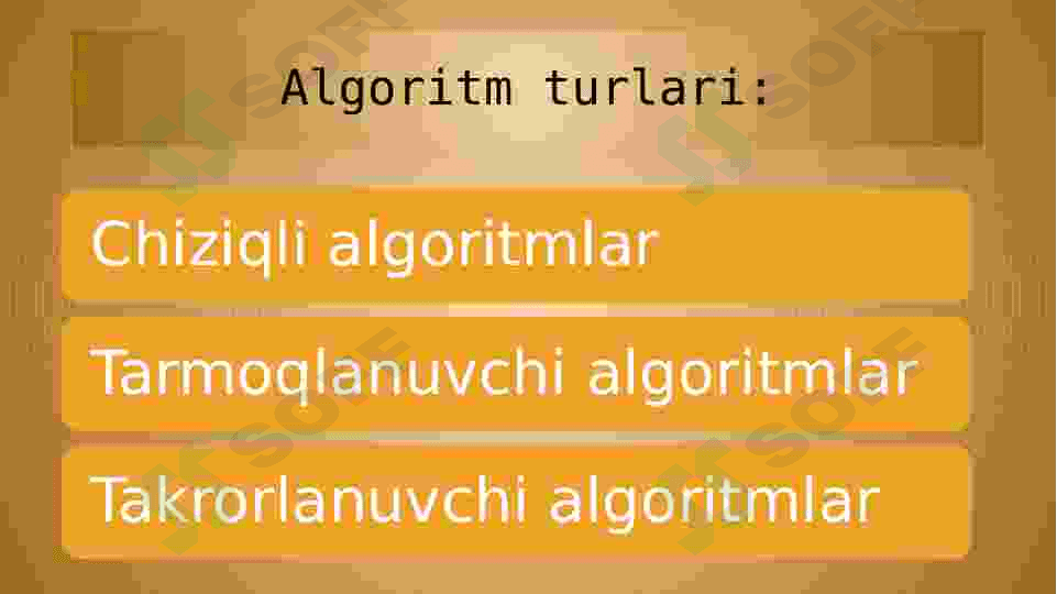 Dasturlashda algoritmlar turlari 4