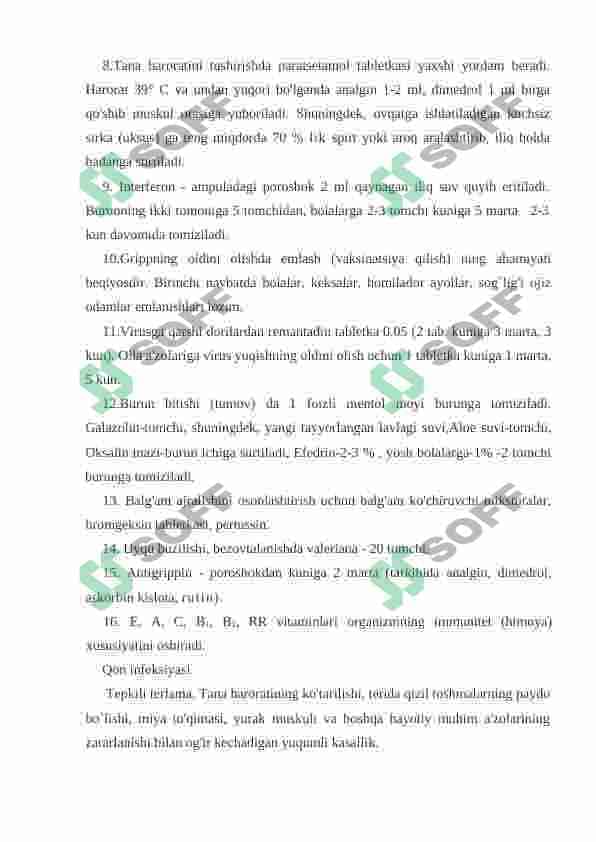 BOLALARDA INFEKSION KASALLIKLARNI QO’ZG’ATUVCHI VIRUSLAR 4