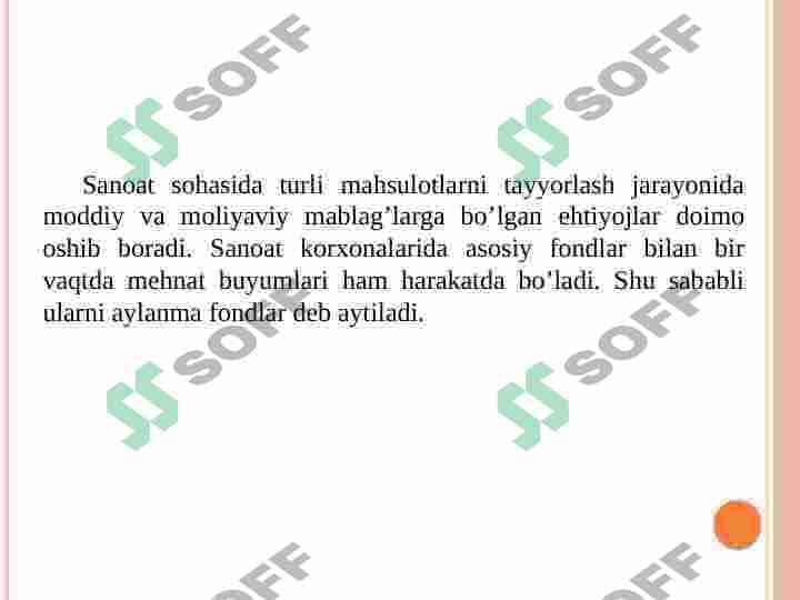 KORXONANING AYLANMA (OBOROT) KAPITALI 4