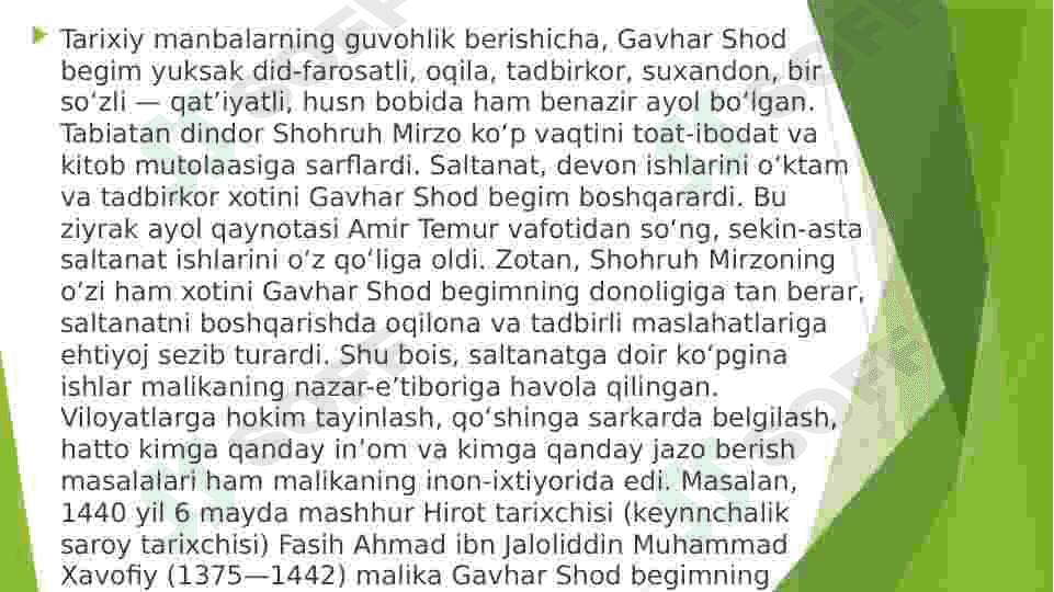 Gavhar shod begim faoliyatining ilmiy, tarixiy va badiiy asarlarda talqin 4