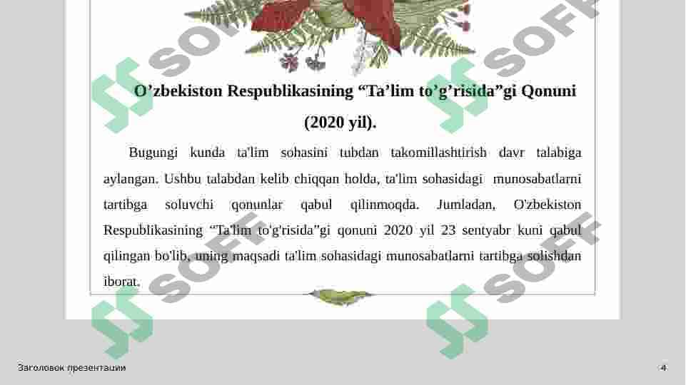 1997-2020 taʼlim toʻgʻrisida qonun 4