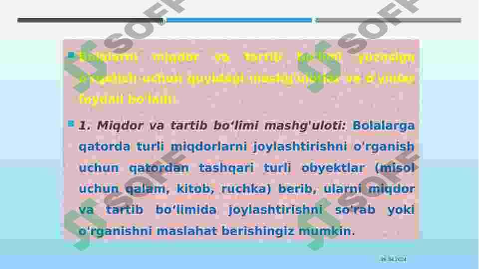 MAKTABGACHA TA’LIM TASHKILOTLARIDA BOLALARNI SON SANOQQA O’RGATISH 4
