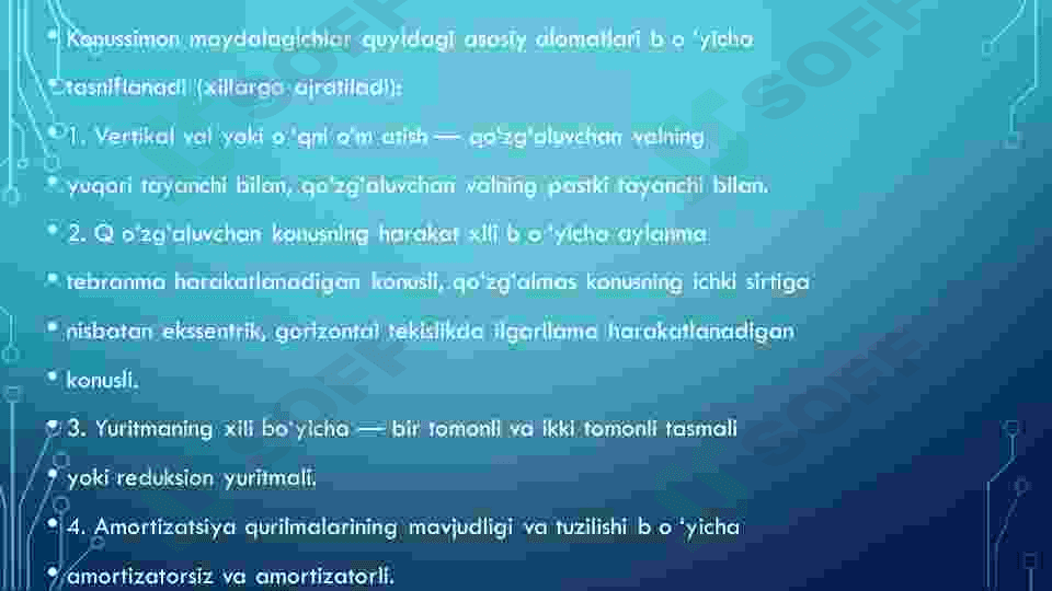 Konusli maydalagichlar harakteristikasi 4