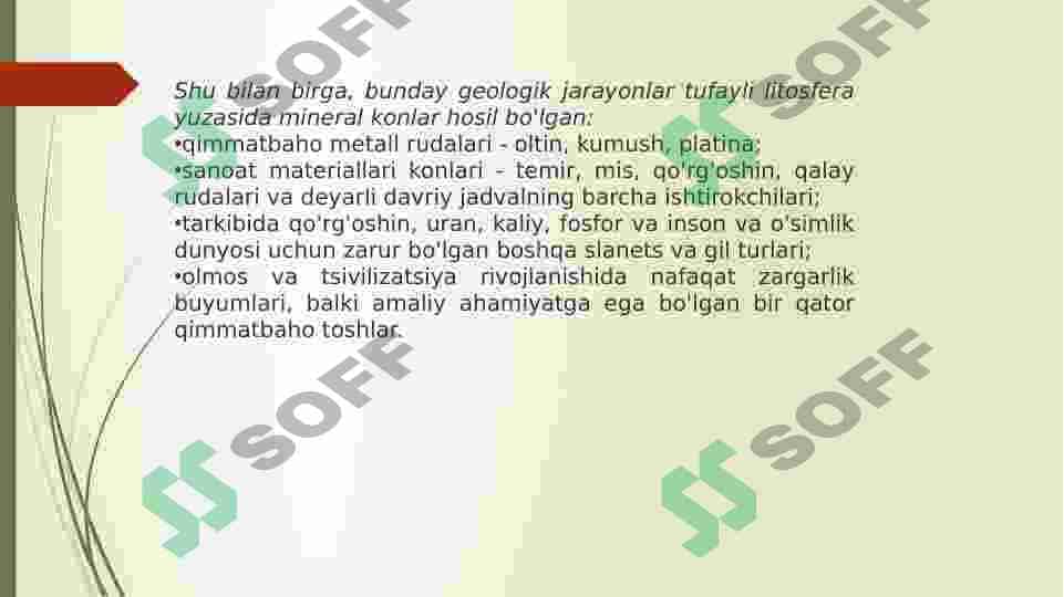 ENDOGEN GIYALOGIK JARAYON.MAGMATIZIM. 4