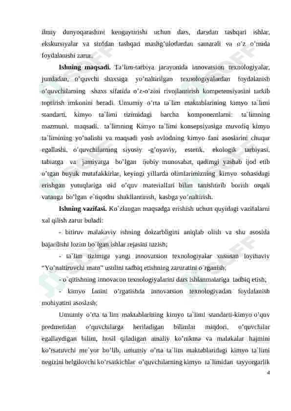 Kimyo oʻqitishda innovatsion texnologiyalardan foydalanish usullari 4