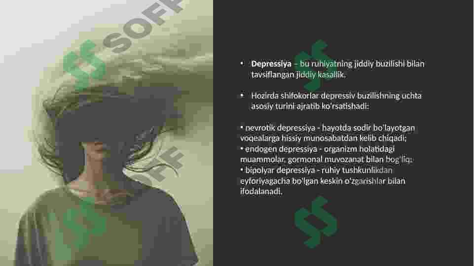 DEPRESSIYA:KELIB CHIQISH SABABLARI VA OQIBATLARI 4