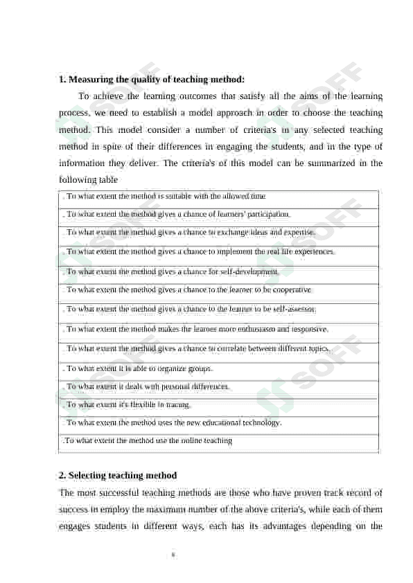 Teaching methods 4