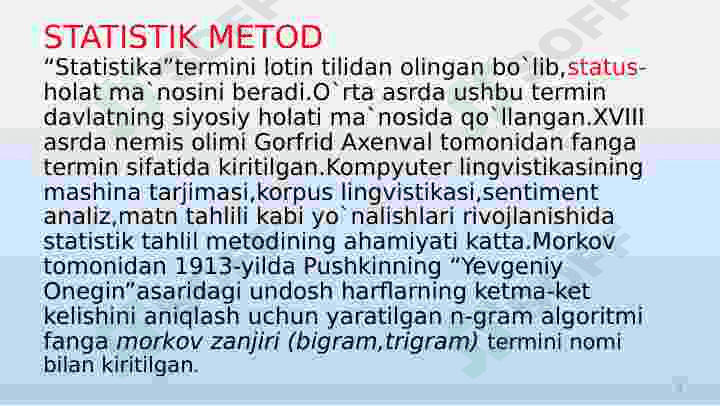Komputer lingvistikasida metodlar 4