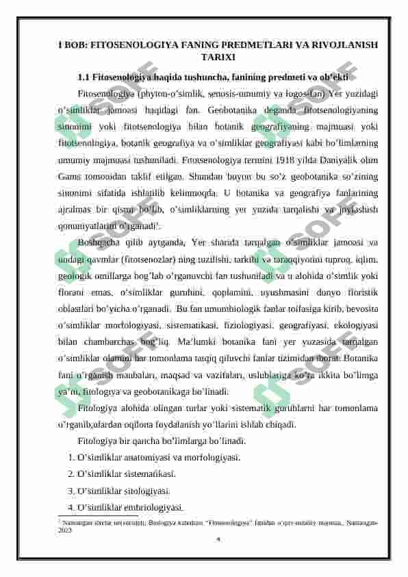 Fitosenozning fani va fitosenozni asosiy belgilari 4
