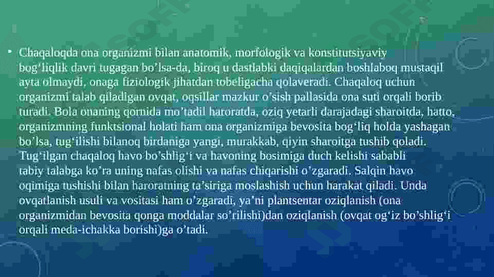 Perinatal va chaqaloqlik davrida psixofiziologik rivojlanishga xos xususiyatlar 4