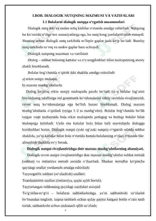 SUHBAT DIALOGIK NUTQ O'STIRISHNING ASOSIY METODI SIFATIDA 4