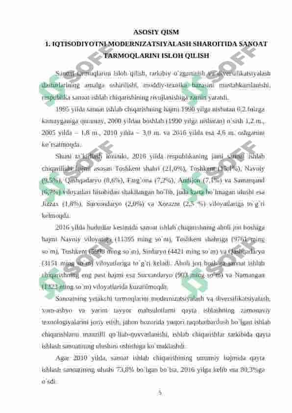 IQTISODIYOTNI MODERNIZATSIYALASH SHAROITIDA SANOAT MODDIY VA MEHNAT RESURSLARINI NORMALASHTIRISH 4