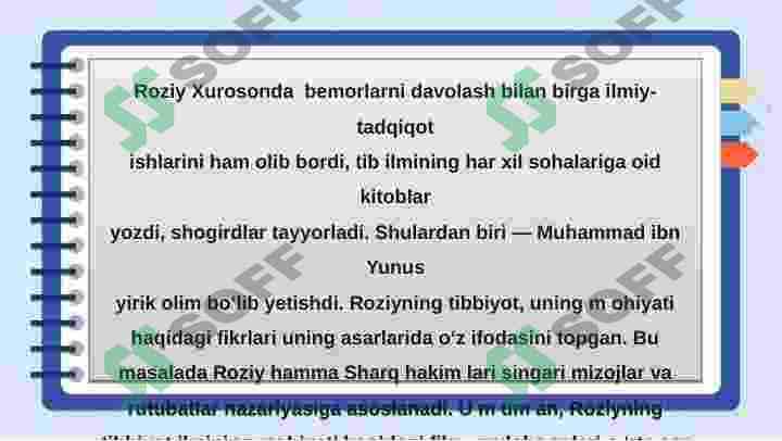 Ar-Roziy va Ar-Roziy va Jurjoniy, ularning jahon tibbiyoti rivojlanishiga qo`shgan hissasi , ularning jahon tibbiyoti rivojlanishiga qo`shgan hissasi 4