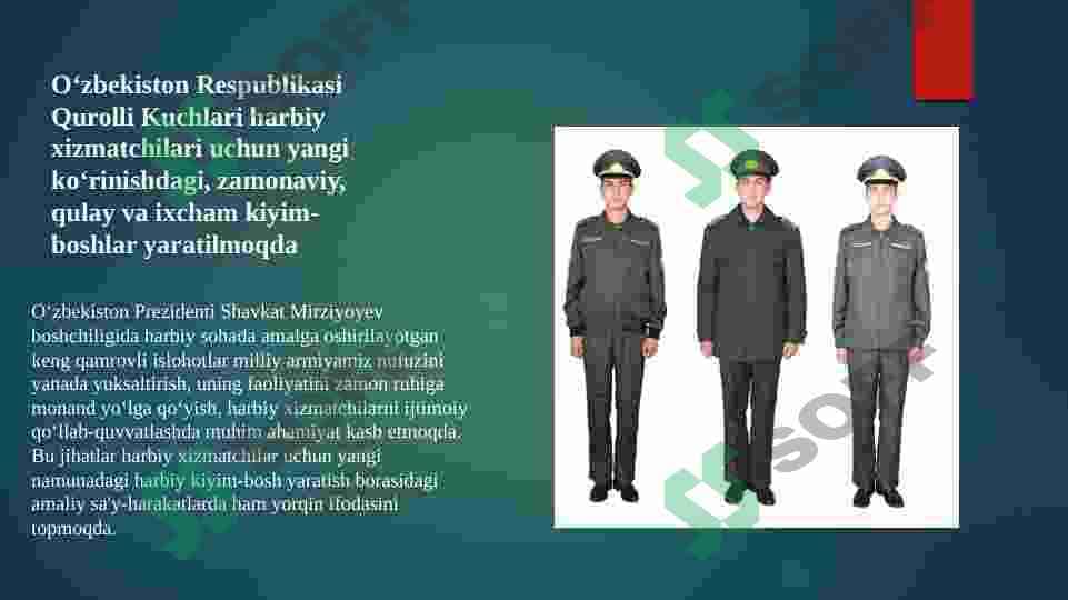 Harbiy hizmatchilarning liboslari va anjomlari 4