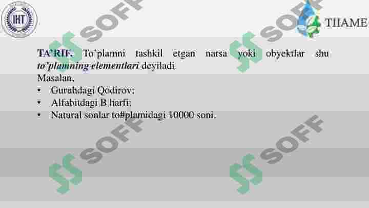 To’plamlar nazariyasi elementlari 4