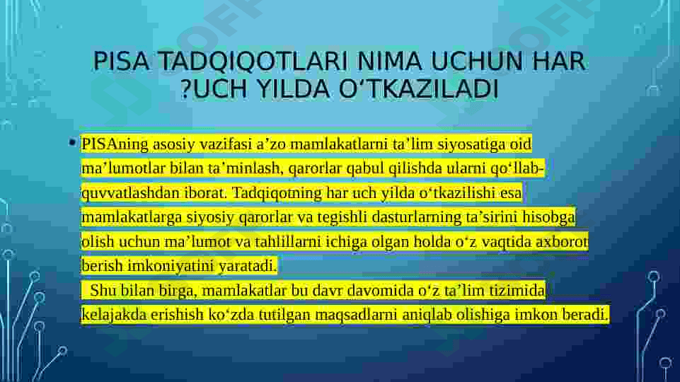PISA va TIMSS xalqaro baholash tizimlari 4