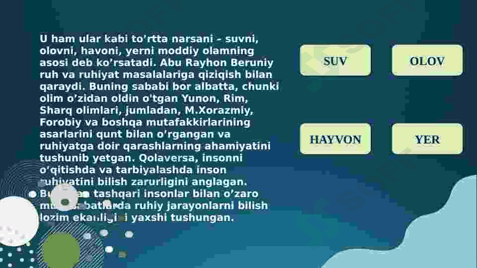 ABU RAYHON BERUNIYNING PSIXOLOGIK QARASHLARI 4