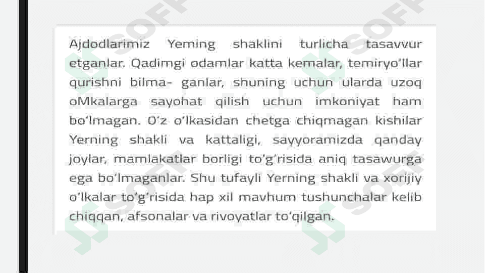Yerning shakli va harakatlari. 4