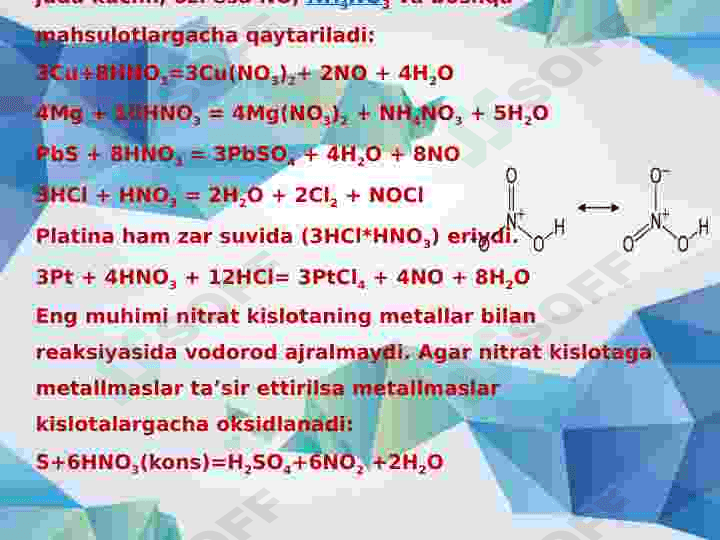 Nitrat kislotaga xos tajribalar 4