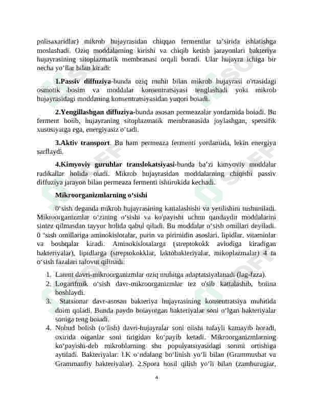 Aerob va anaerob bakteriyalarning sof kulturasini ajratish usullari. 4