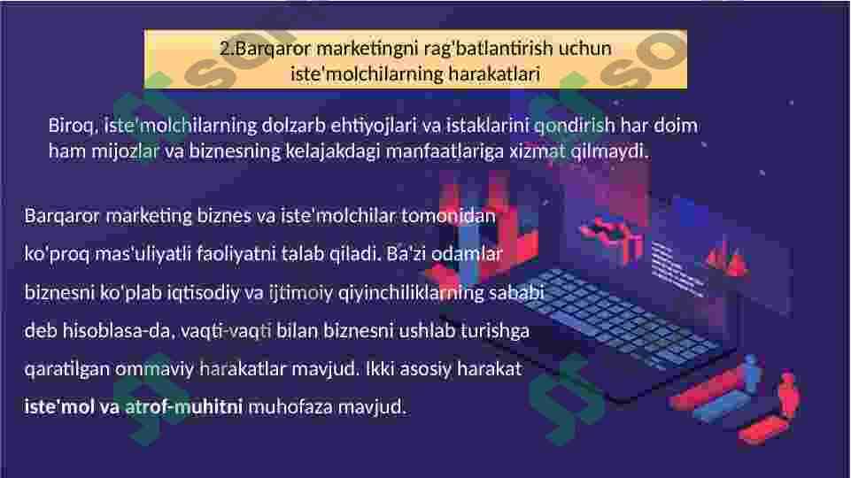Barqaror marketing ijtimoiy mas’uliyat, axloq va huquqiy marketing 4