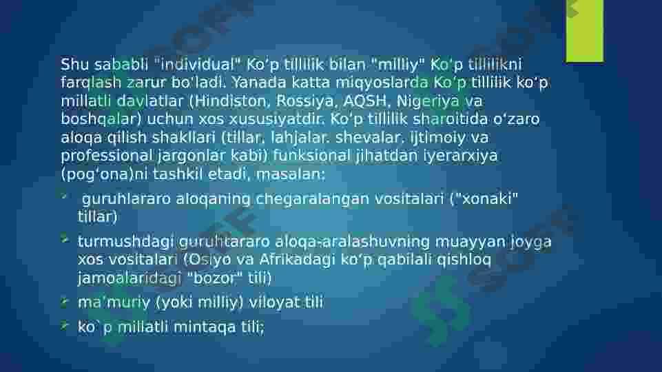 ko'p tillik muammosi 4