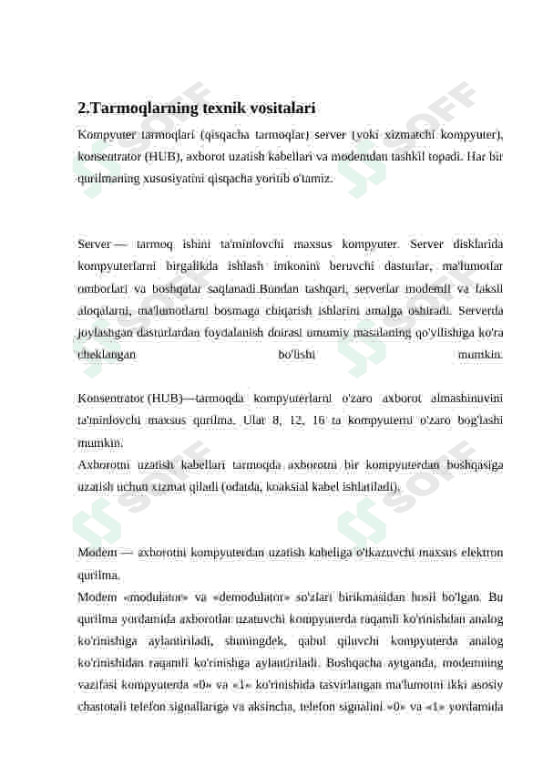 Kompyuter tarmoqlari 4