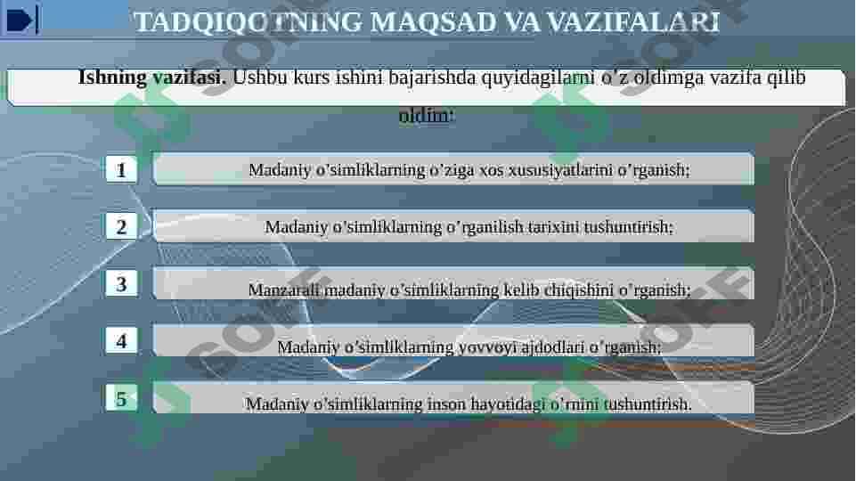 MADANIY O’SIMLIKLARNING KELIB CHIQISHI 4